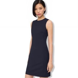 Theory Dress Betty 2B Edition Sheath Sleeveless Mini in Navy
